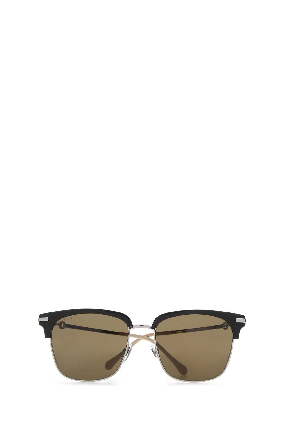 Gucci Eyewear Horsebit Square Frame Sunglasses In Multi