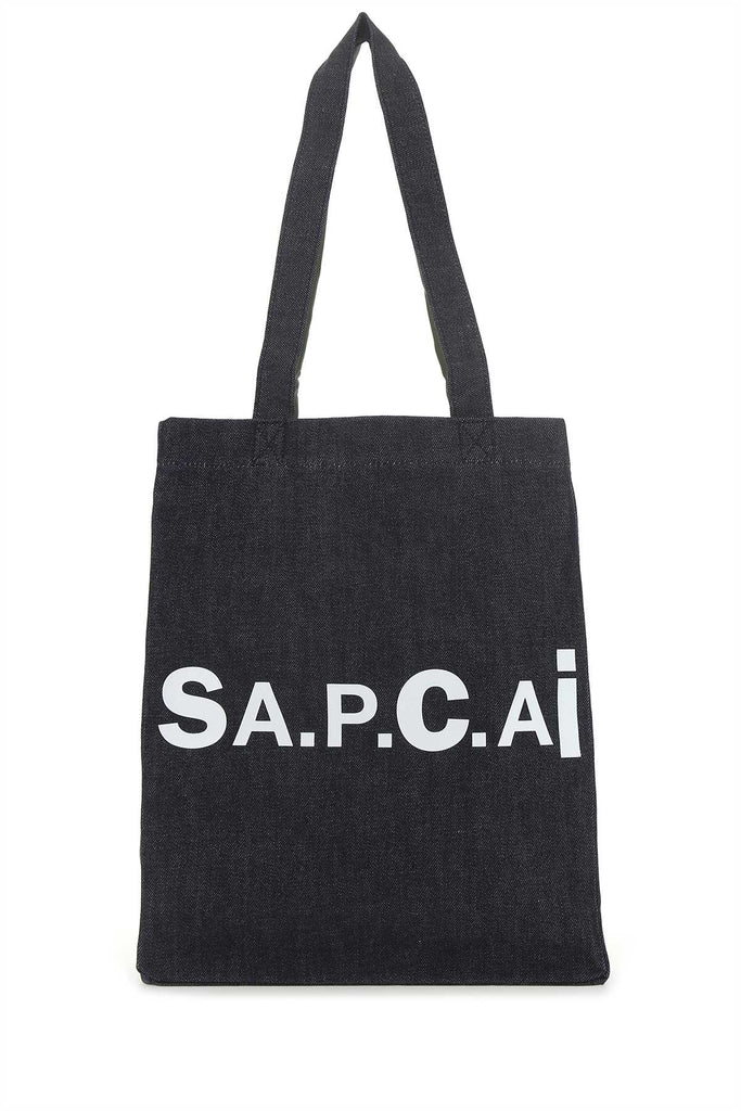 APC A.P.C. X SACAI DENIM TOTE BAG