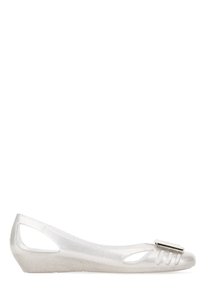 FERRAGAMO SALVATORE FERRAGAMO VARA BOW JELLY BALLET FLATS