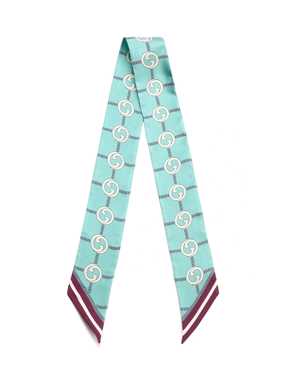 GUCCI GUCCI INTERLOCKING G PRINT NECK BOW