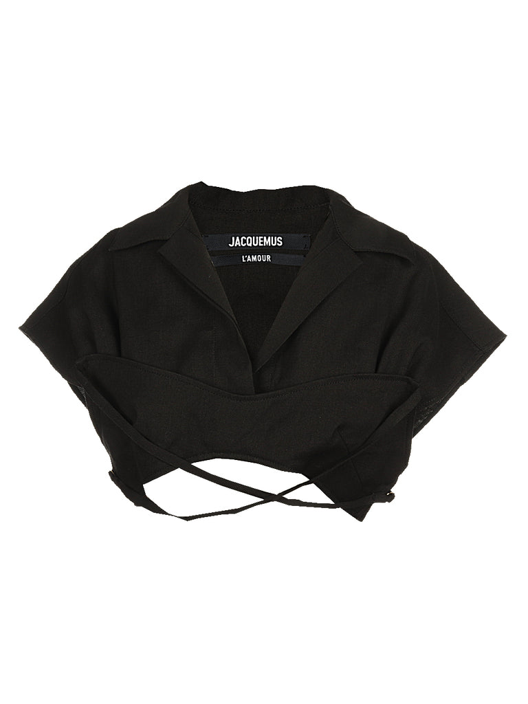 JACQUEMUS JACQUEMUS LA HAUT SANTON CROPPED TOP