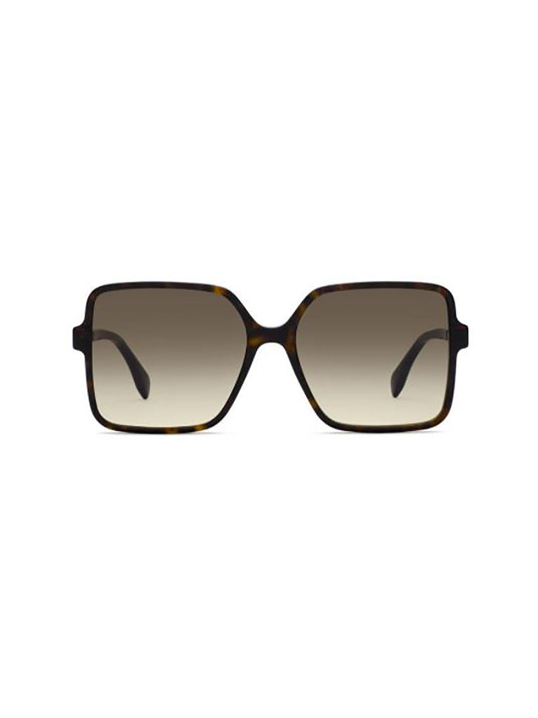 Fendi Eyewear Square Frame Sunglasses In Brown