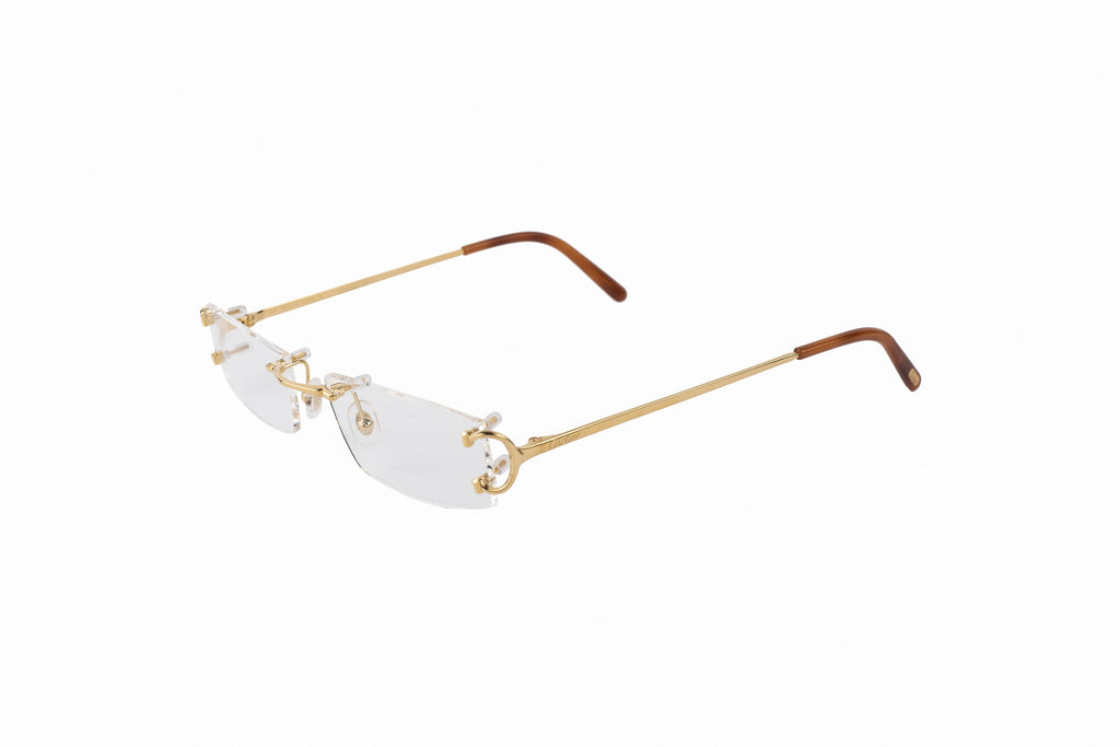 Cartier Rimless Rectangular Frame Glasses Cettire