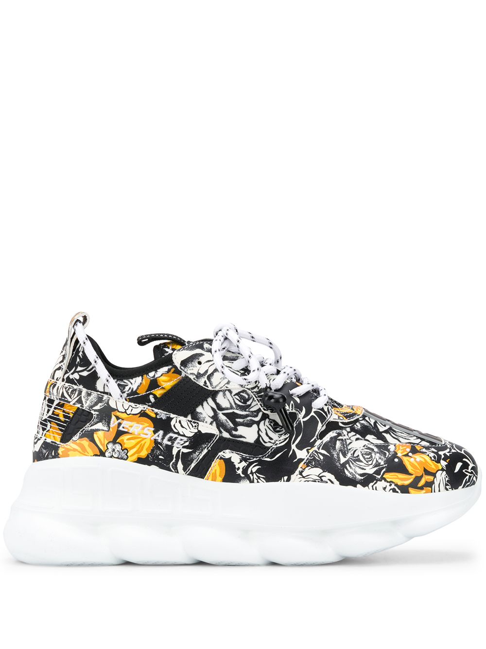 VERSACE VERSACE BAROQUE PRINT CHAIN REACTION SNEAKERS