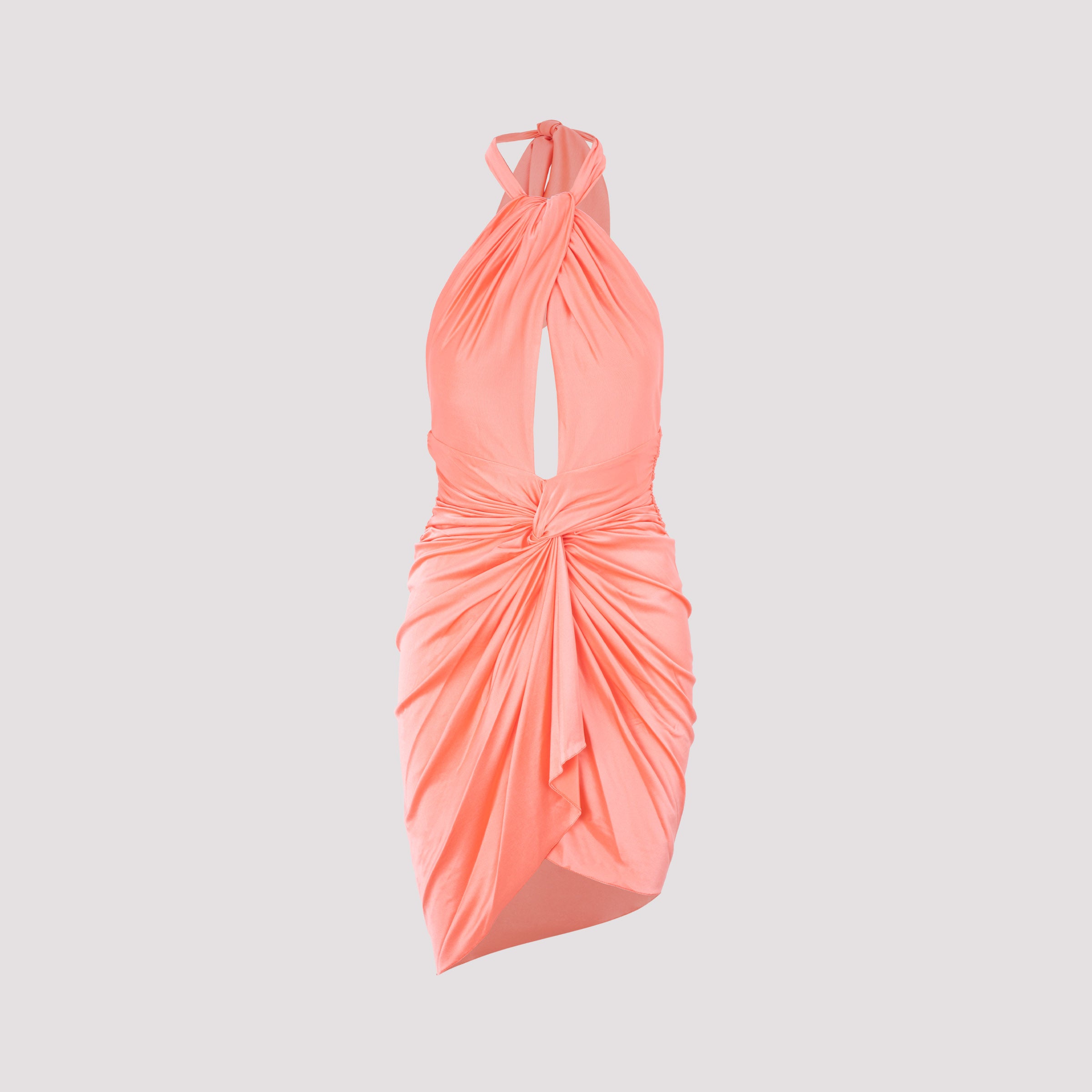 Alexandre Vauthier Halterneck Mini Dress In Pink