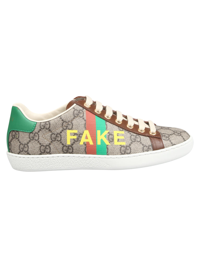 GUCCI GUCCI ACE LOGO PRINTED SNEAKERS