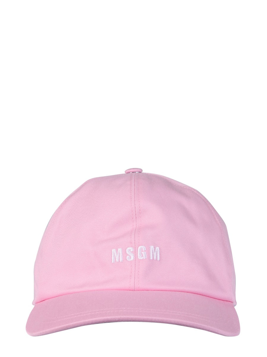 MSGM MSGM LOGO EMBROIDERED BASEBALL CAP