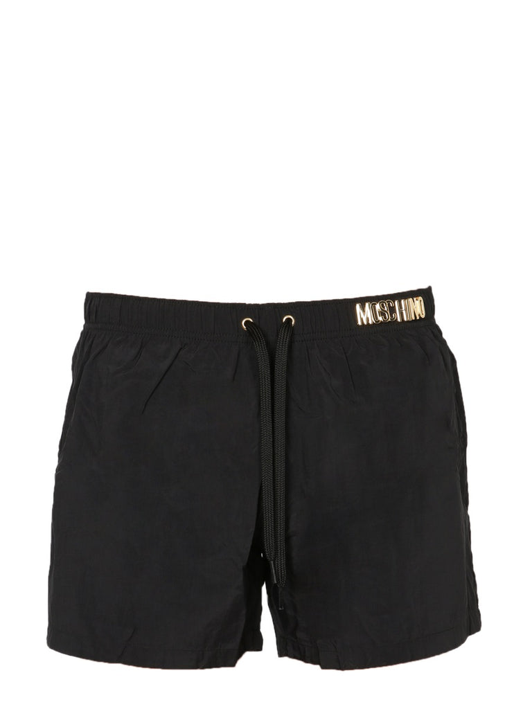 MOSCHINO MOSCHINO LETTERING SIDE LOGO SWIMSHORTS