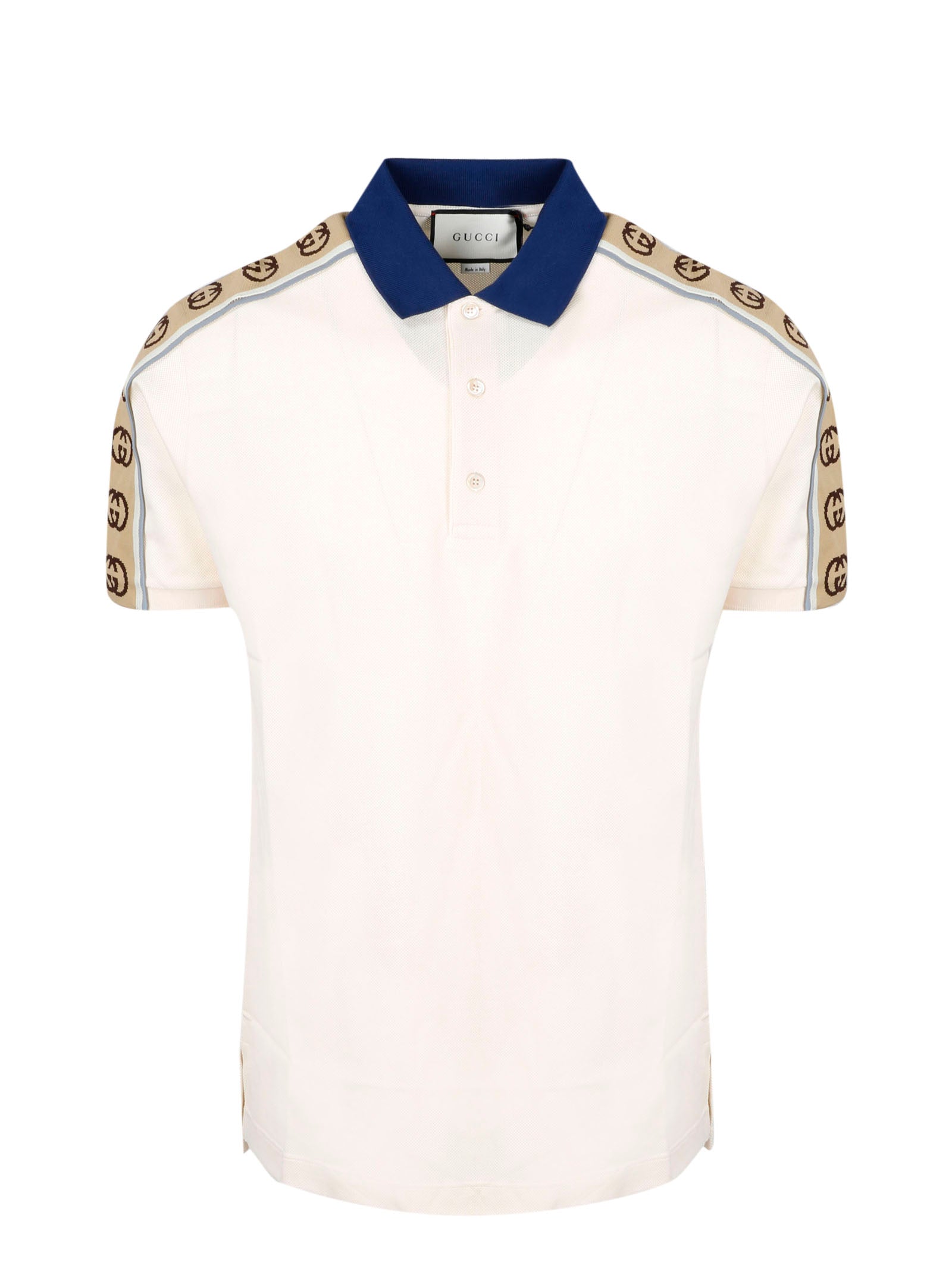 GUCCI GUCCI INTERLOCKING G STRIPE POLO SHIRT