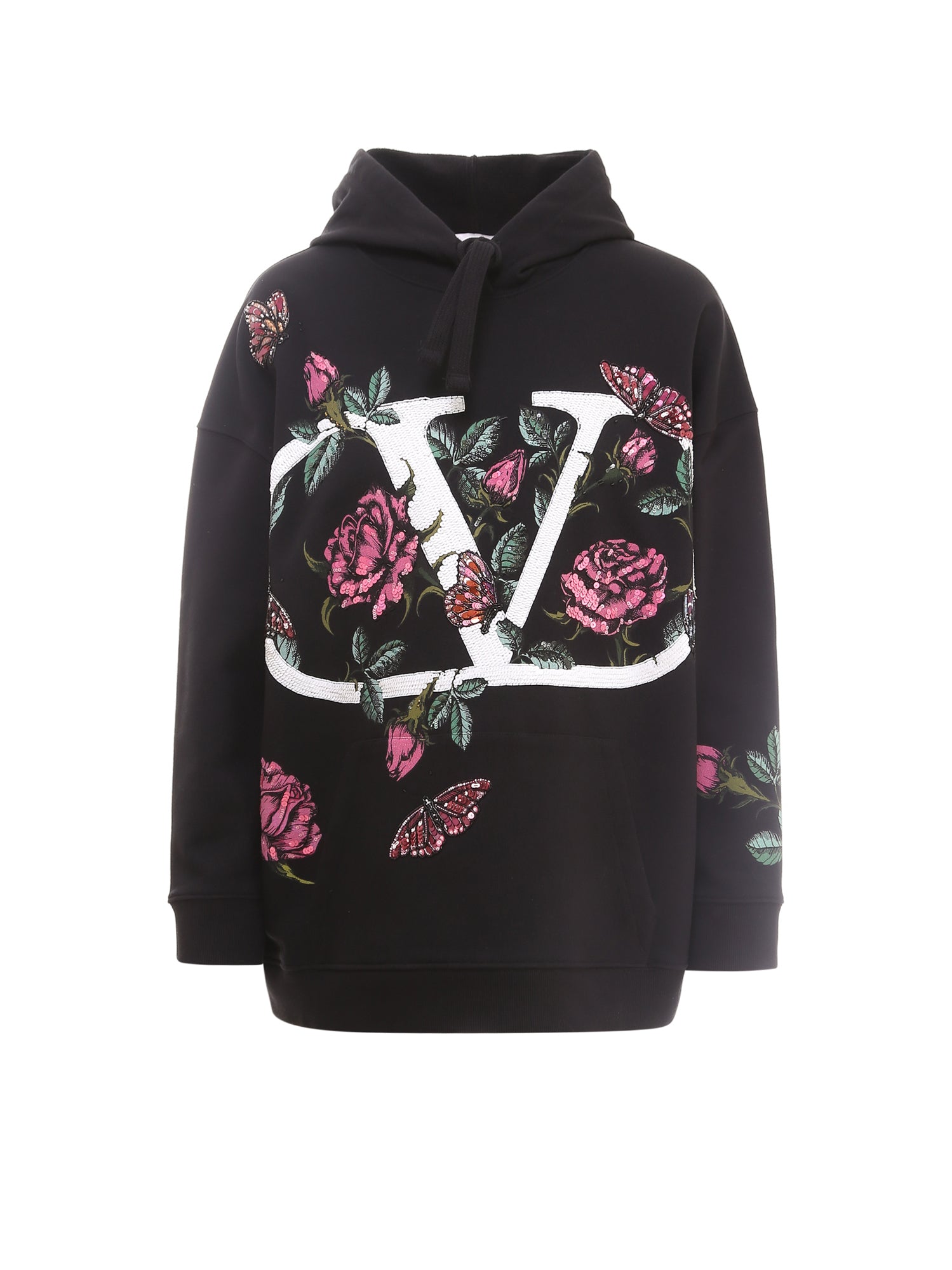 VALENTINO VALENTINO VLOGO LANDSCAPE EMBROIDERED HOODIE