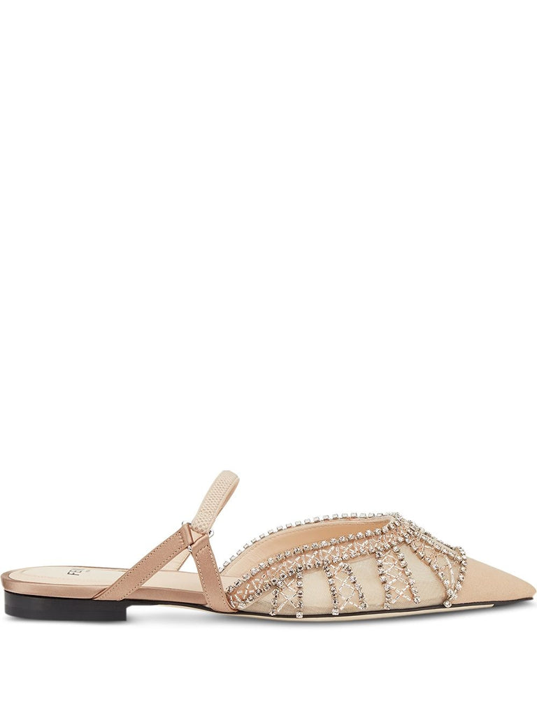 FENDI FENDI COLIBRÌ LITE SLINGBACK FLATS