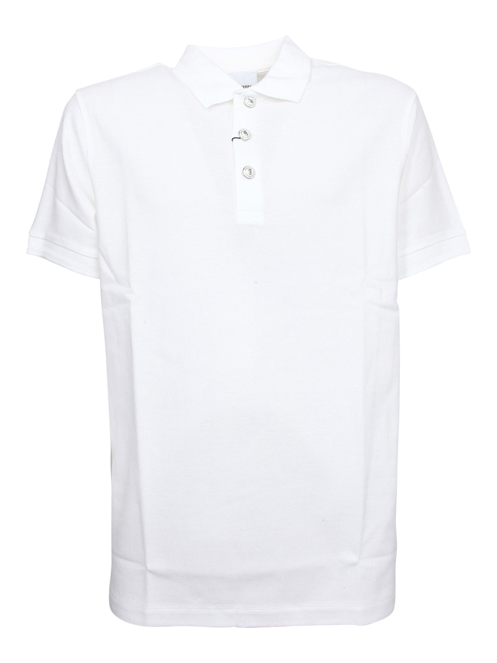 Burberry Piqué Polo Shirt In White