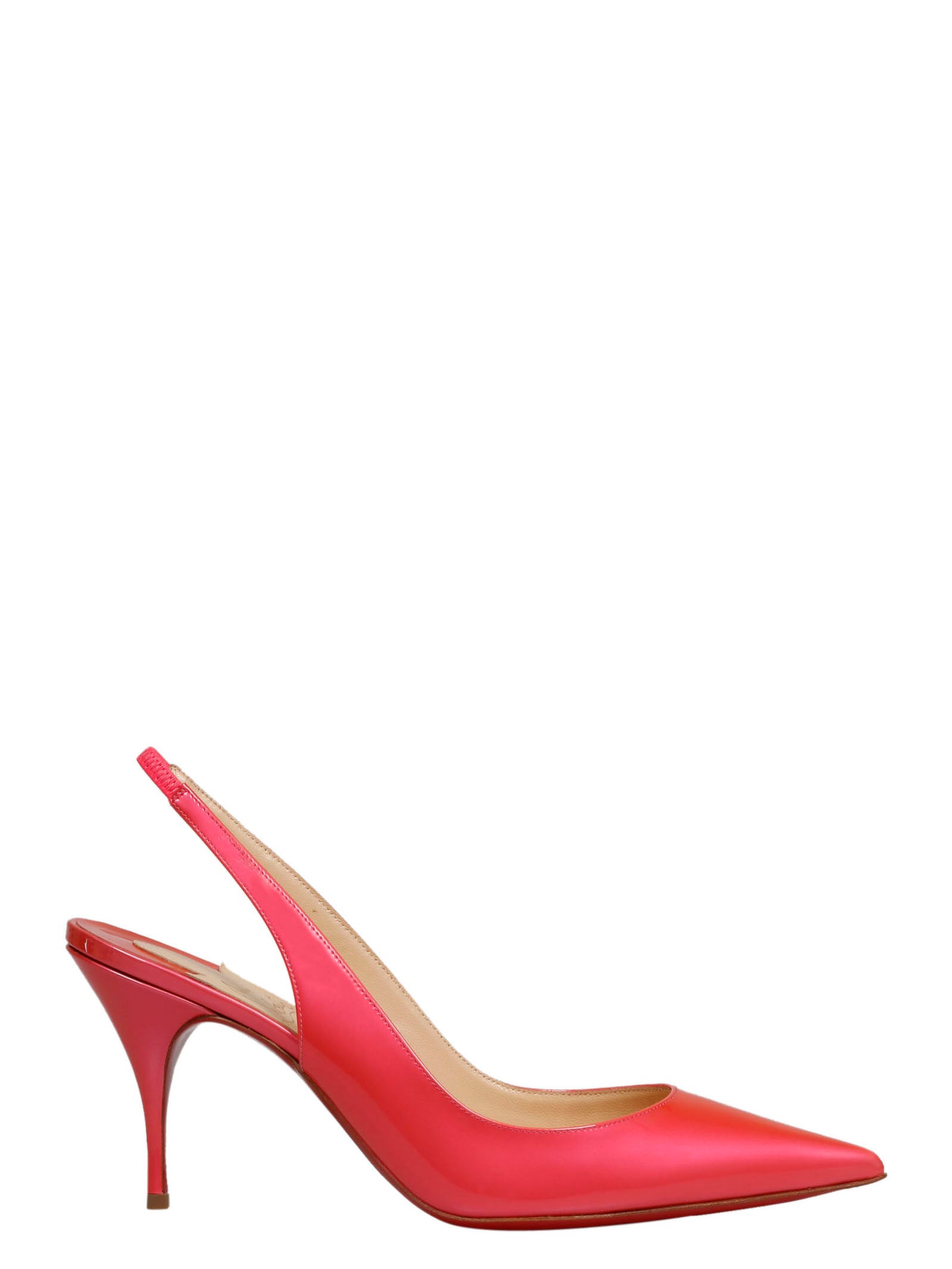 Christian Louboutin Clare Slingback 80 Pumps In Red