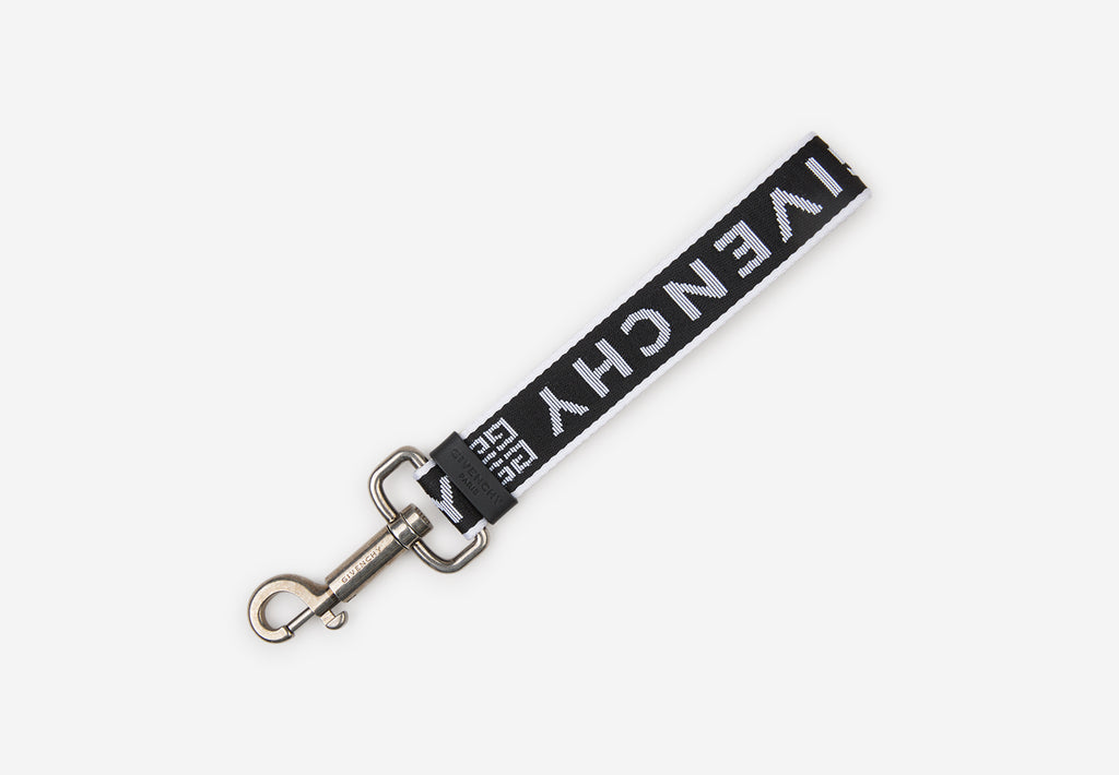 Givenchy 4g Wrist Strap Keyring In Black