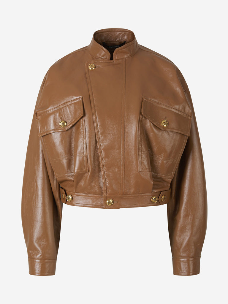 GIVENCHY GIVENCHY CROPPED LEATHER JACKET