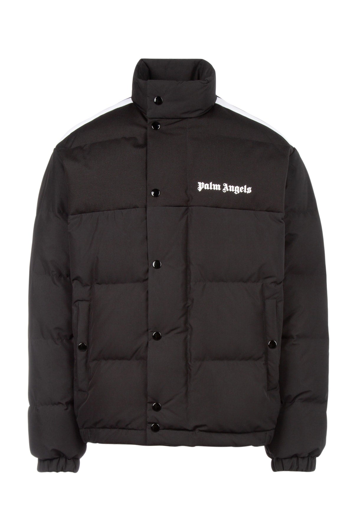 PALM ANGELS PALM ANGELS LOGO PRINTED PUFFER JACKET