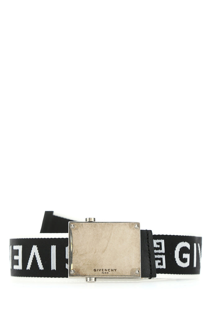 Givenchy Logo Tape Buckled Belt In Black