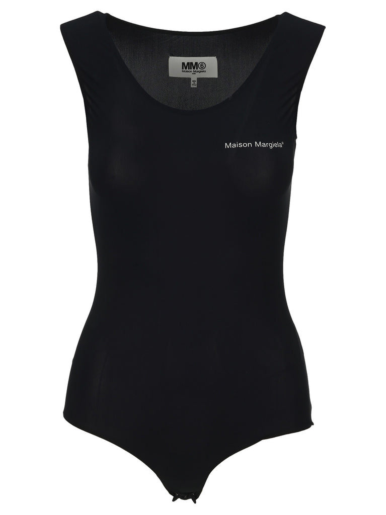 MM6 MAISON MARGIELA MM6 MAISON MARGIELA LOGO SLEEVELESS BODYSUIT