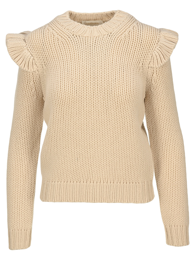 ZIMMERMANN ZIMMERMANN LADYBEETLE FRILL SWEATER