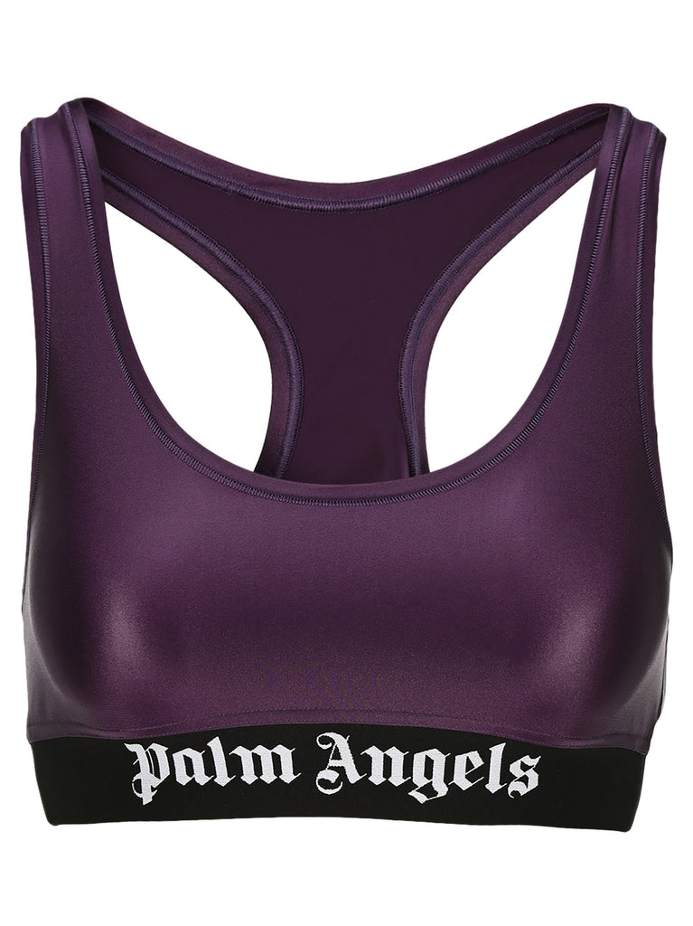 PALM ANGELS PALM ANGELS LOGO BAND SPORTS BRA