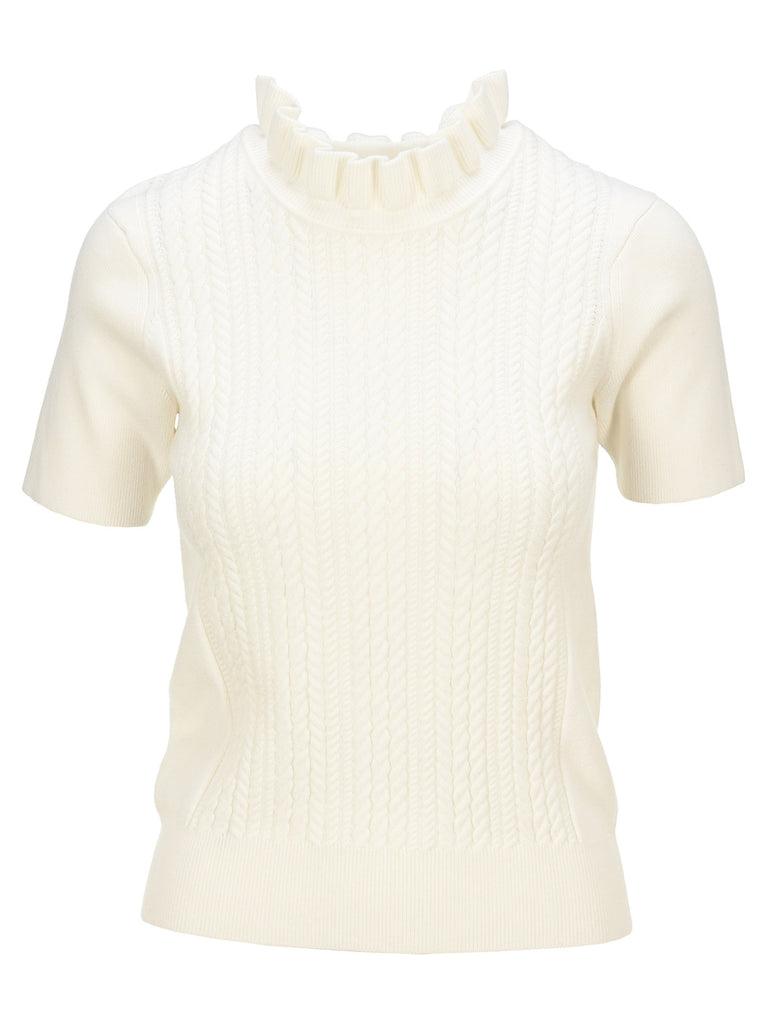 SEE BY CHLOÉ SEE BY CHLOÉ RUFFLE NECK KNIT TOP