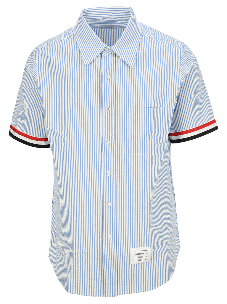 Thom Browne Striped Short In Blue