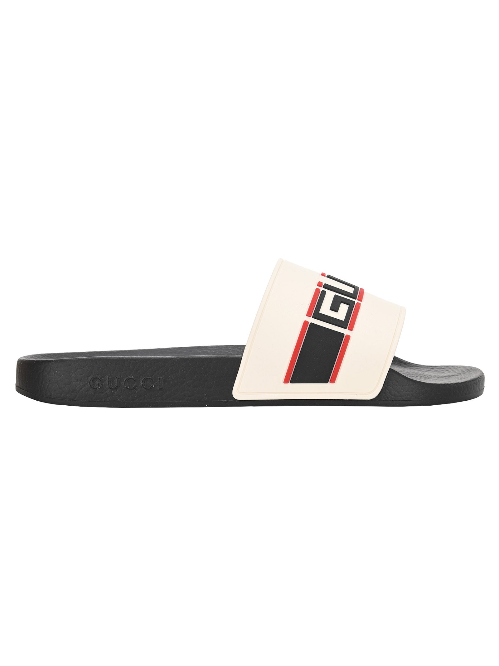 GUCCI GUCCI STRIPE SLIDE SANDALS