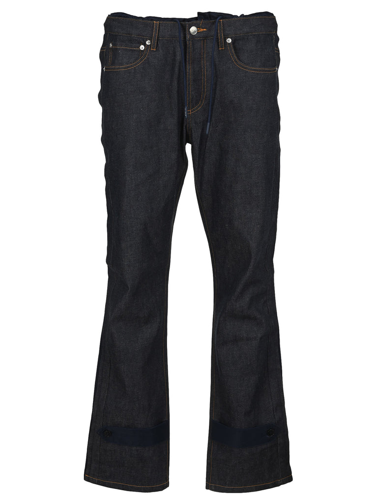 Apc A.p.c. X Sacai Straight Leg Jeans In Navy