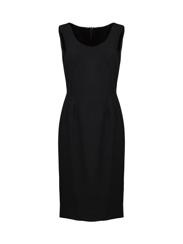 Dolce & Gabbana Fitted Sleeveless Dress In Black