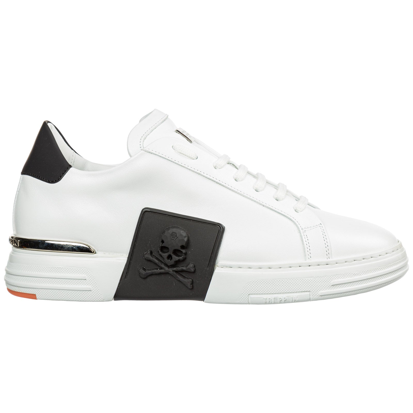 Philipp Plein Men's White Leather 