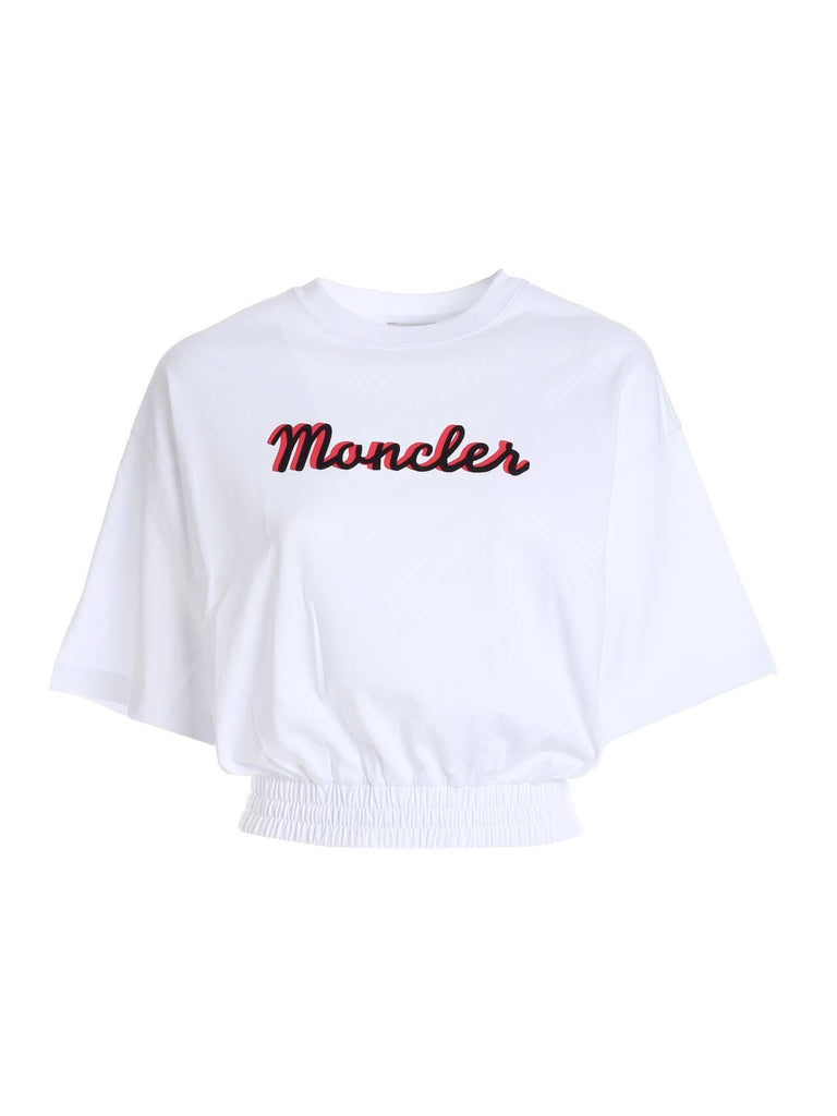 Moncler Logo T In White