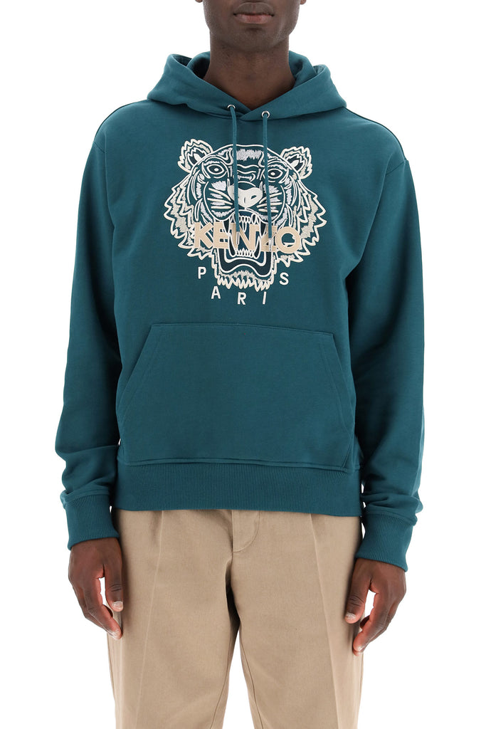 KENZO KENZO TIGER EMBROIDERED HOODIE