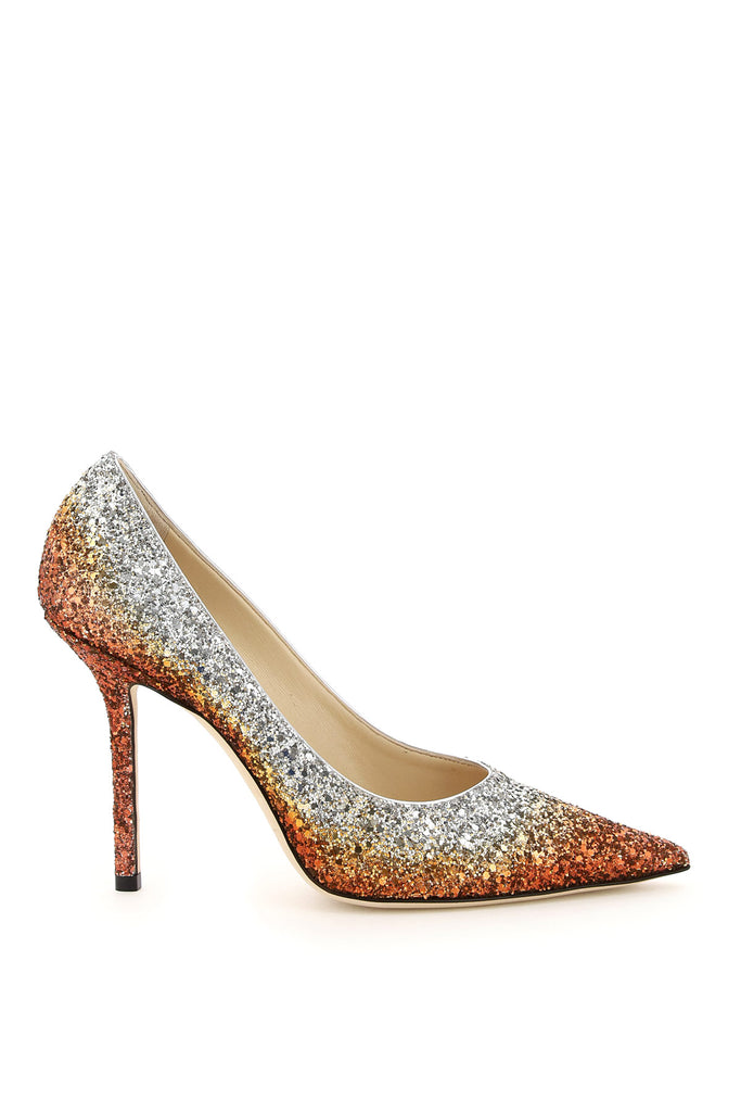 JIMMY CHOO JIMMY CHOO LOVE 100 GLITTER PUMPS