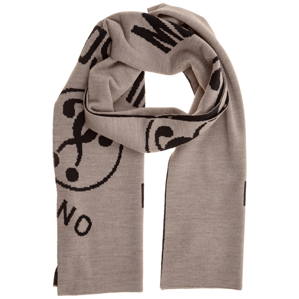 Moschino Double Question Mark Scarf In Multi