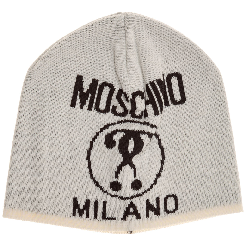 MOSCHINO MOSCHINO DOUBLE QUESTION MARK BEANIE