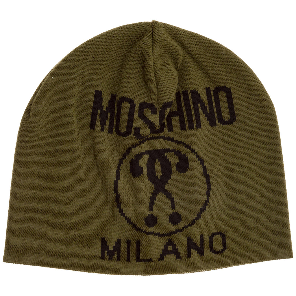MOSCHINO MOSCHINO DOUBLE QUESTION MARK BEANIE