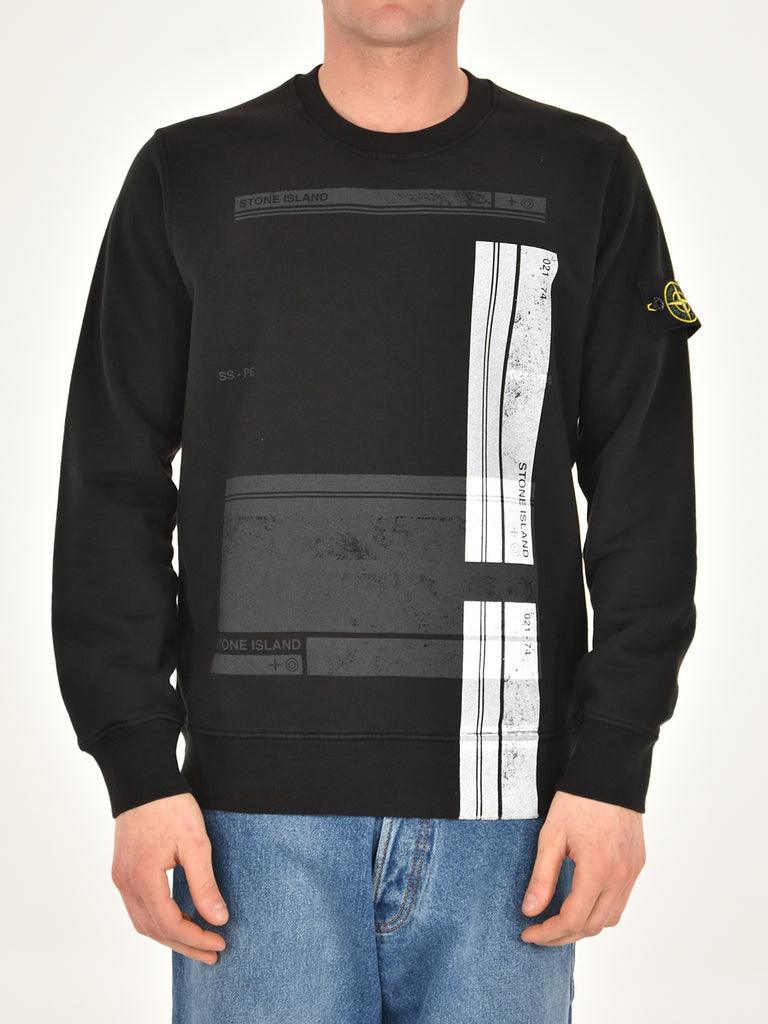 STONE ISLAND STONE ISLAND GRAPHIC PRINTED SWEATSHIRT