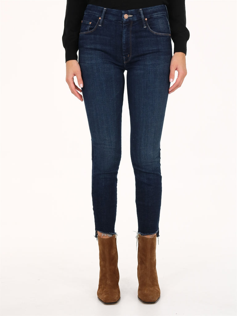 MOTHER MOTHER THE LOOKER ANKLE STEP FRAY JEANS