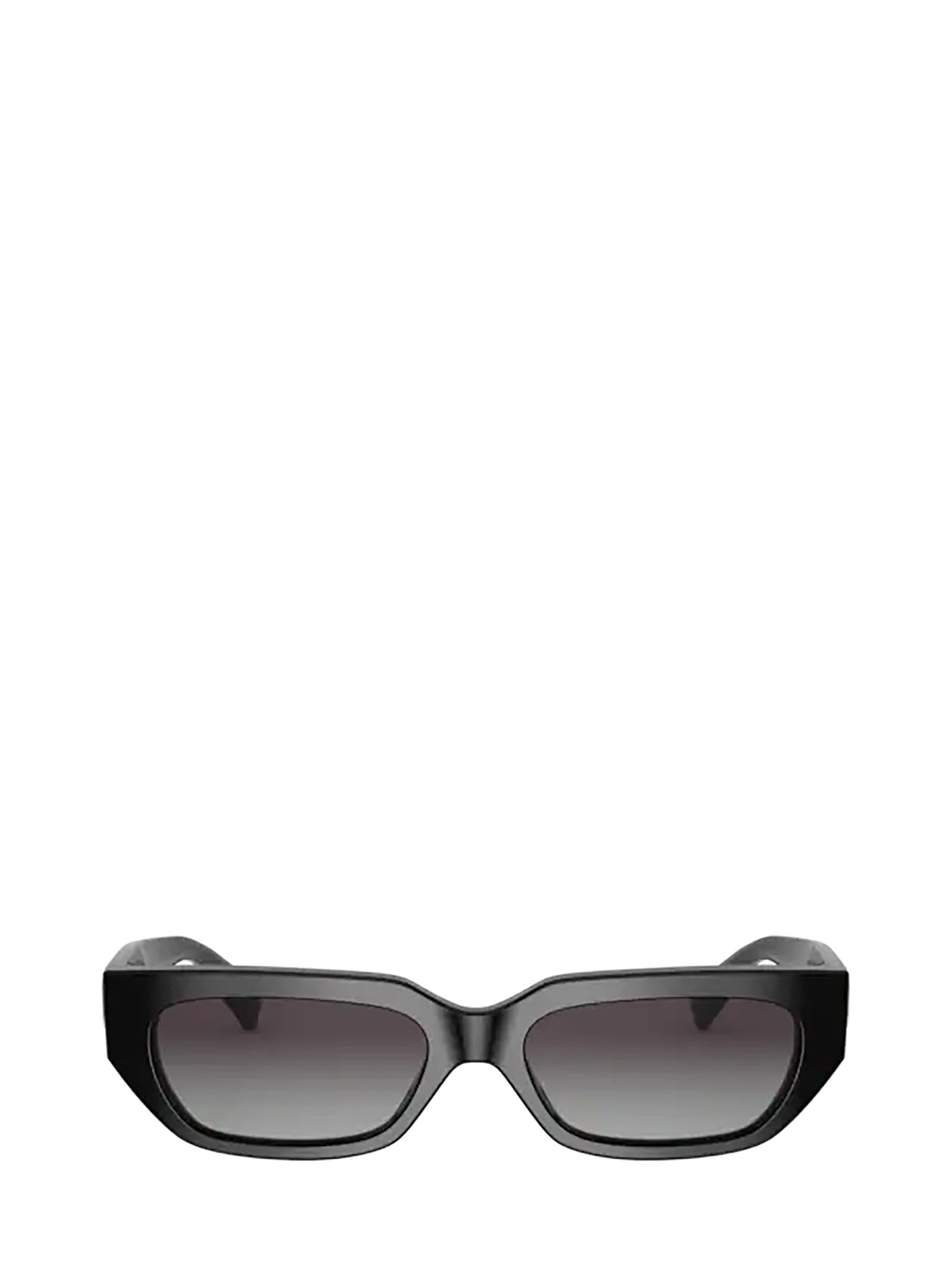 Valentino Vlogo Rectangular-frame Sunglasses In Black