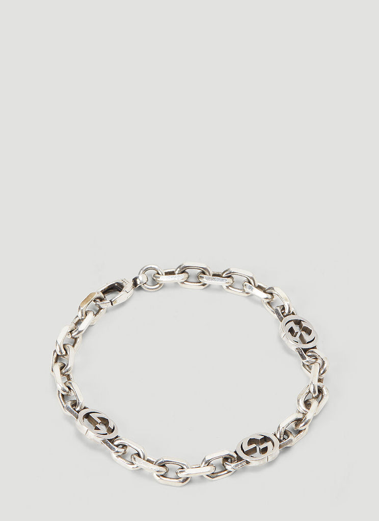 Gucci Interlocking G Bracelet In Silver