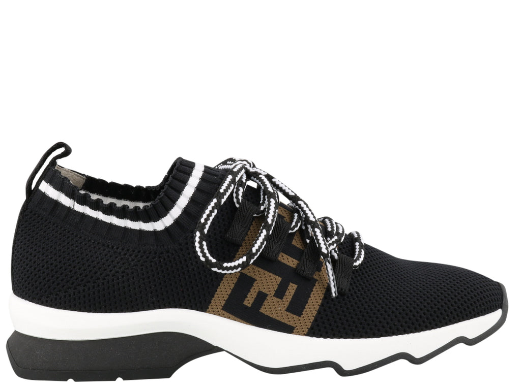 FENDI FENDI FF LOW-TOP SOCK SNEAKERS