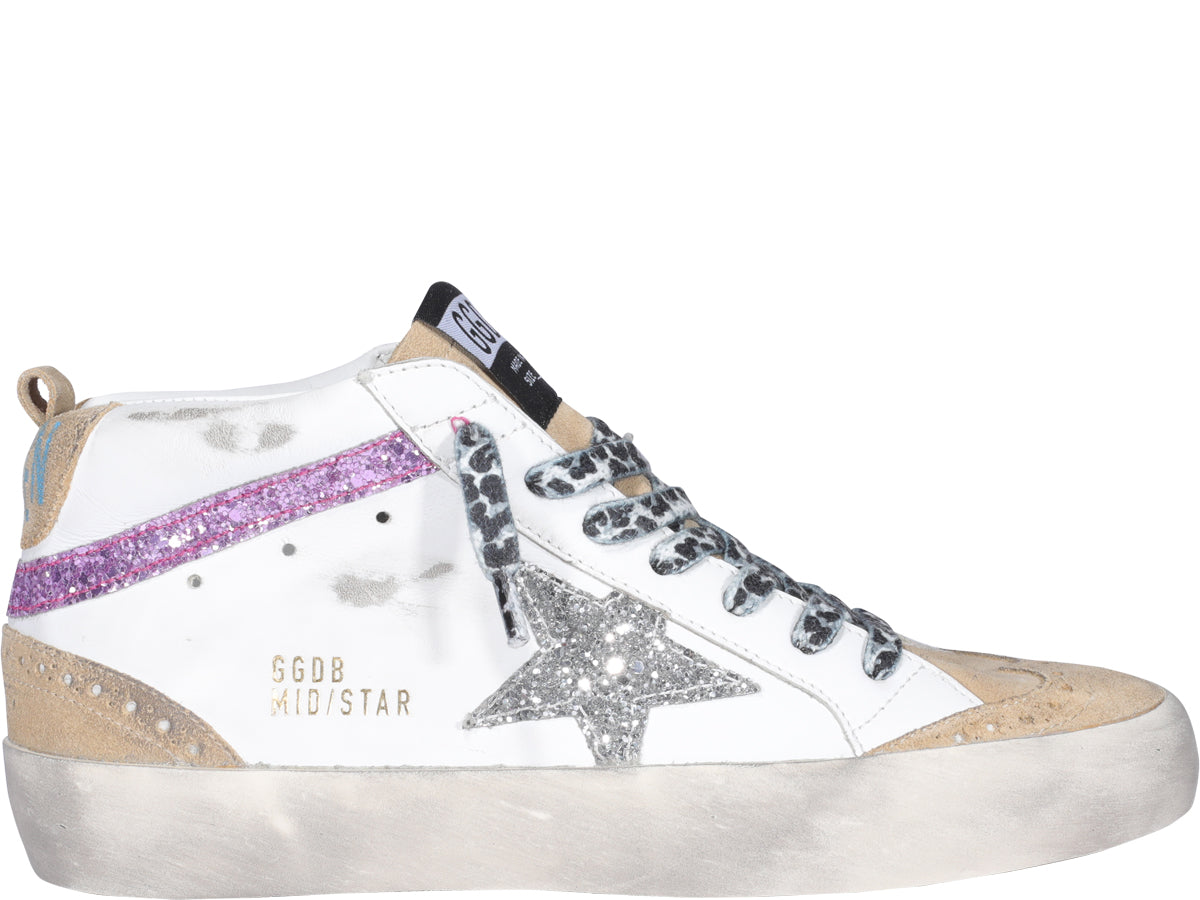 Golden Goose Deluxe Brand Mid Star Sneakers In Multi