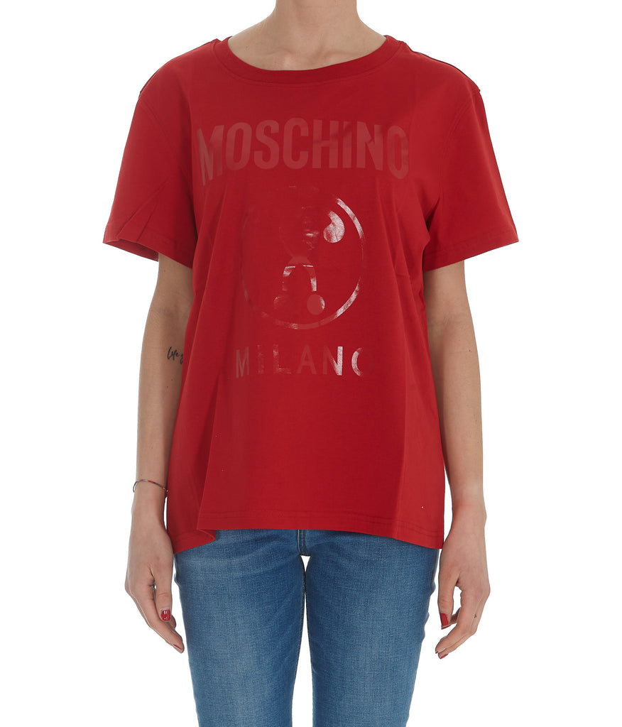 MOSCHINO MOSCHINO DOUBLE QUESTION MARK PRINT T