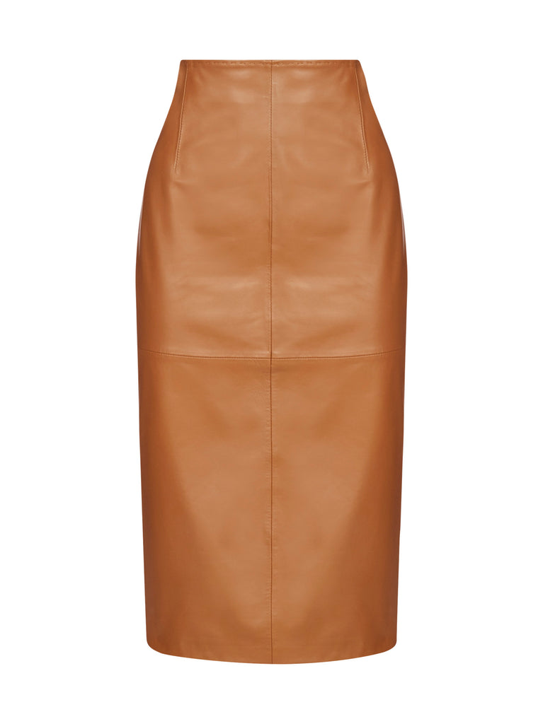 MAX MARA MAX MARA STUDIO TORQUAY LEATHER SKIRT