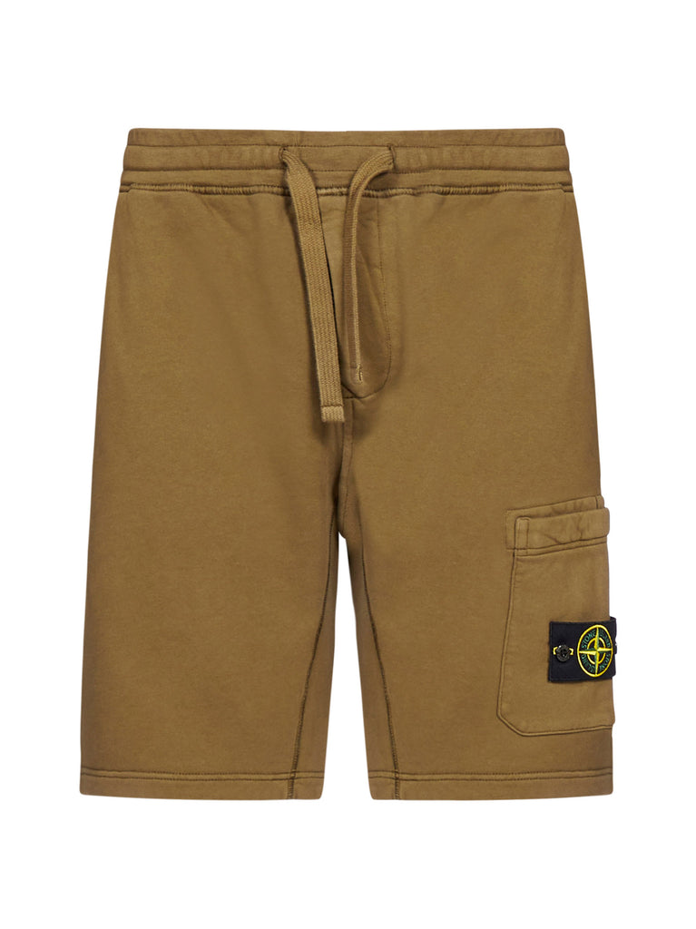 STONE ISLAND STONE ISLAND LOGO PATCH SWEAT SHORTS