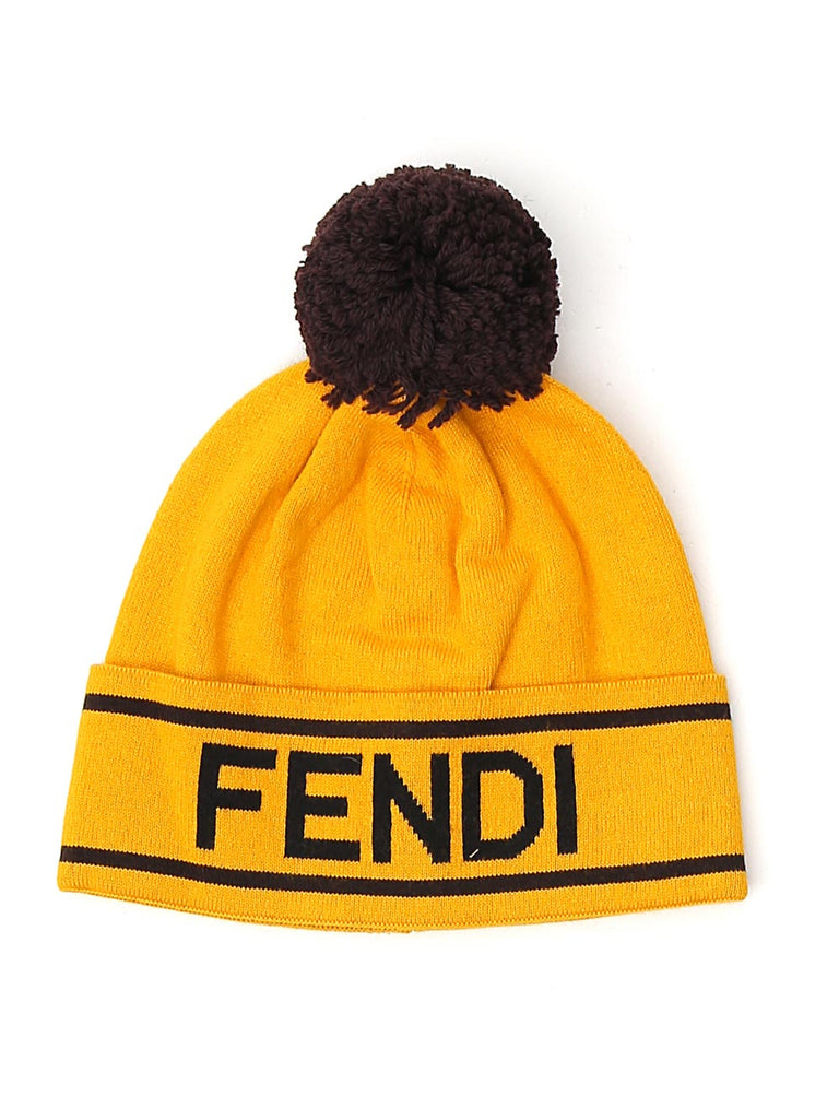 FENDI FENDI LOGO BEANIE