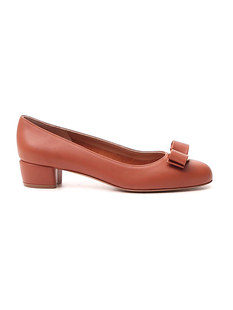 Ferragamo Salvatore  Vara Bow Pumps In Beige