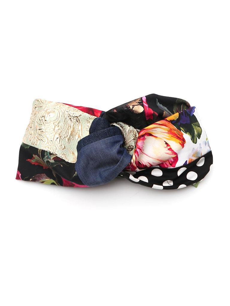 Dolce & Gabbana Patchwork Headband In Multi