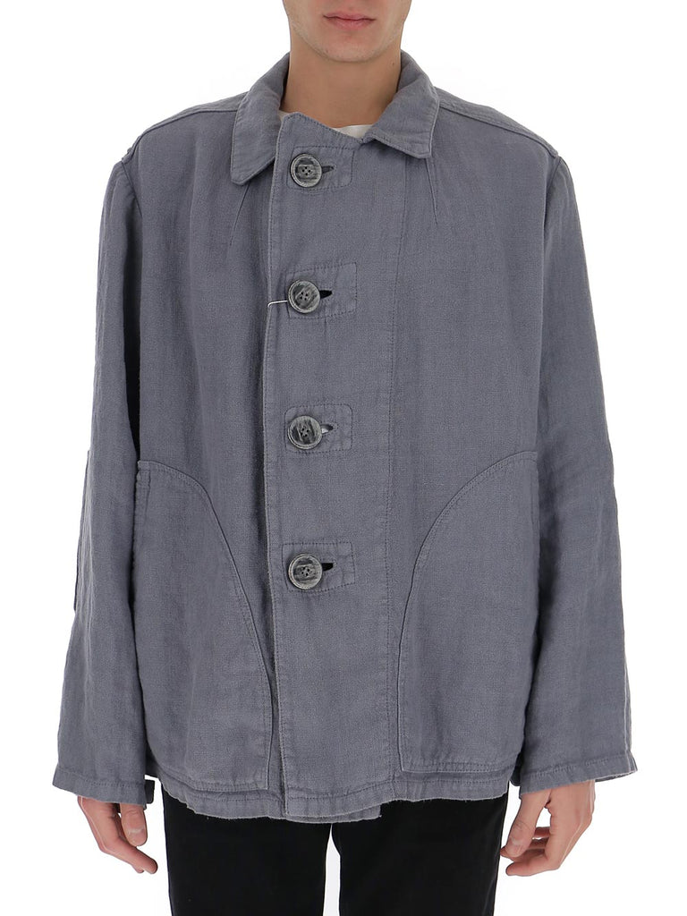 Maison Margiela Buttoned Shirt Jacket In Grey