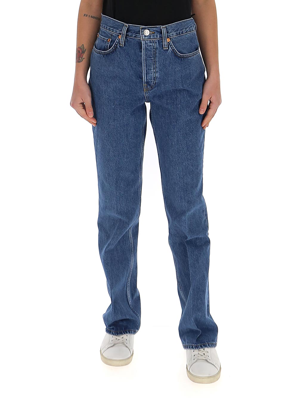 RE/DONE RE/DONE HIGH RISE STRAIGHT LEG JEANS